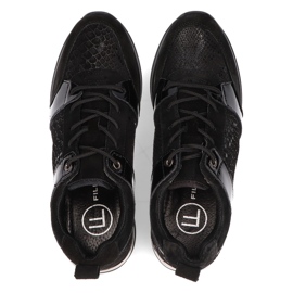 Baskets en cuir Filippo DP3170/21 Bk noir le noir 5