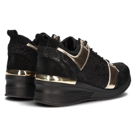 Baskets en cuir Filippo DP3170 / 21 Bk or noir le noir d'or 6