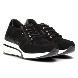 Baskets en cuir Filippo DP3176/21 Bk noir le noir 4