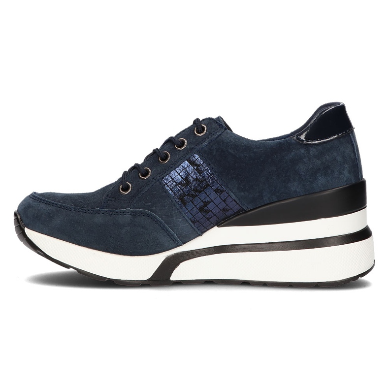 Baskets en cuir Filippo DP3176/21 Nv bleu marine 1