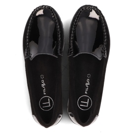 Filippo Chaussures en cuir DP3024/21 Bkl noir le noir 2