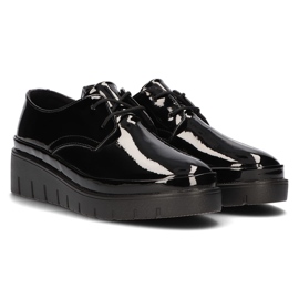 Chaussures en cuir Filippo DP3025 / 21 Bk noir le noir 4
