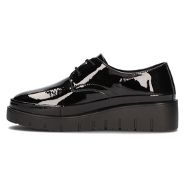 Chaussures en cuir Filippo DP3025 / 21 Bk noir le noir 1