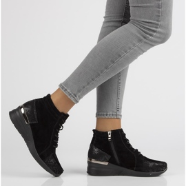 Bottes en cuir Filippo DBT1504 / 21 Bk Bk noir le noir 5