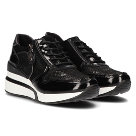 Baskets en cuir Filippo DP3166/21 Bk noir le noir 3