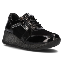 Baskets en cuir Filippo DP3189/21 Bk noir 1