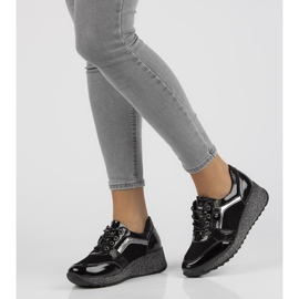 Baskets en cuir Filippo DP3189/21 Bk noir le noir 5
