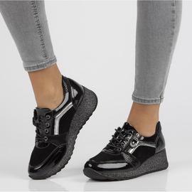 Baskets en cuir Filippo DP3189/21 Bk noir le noir 6