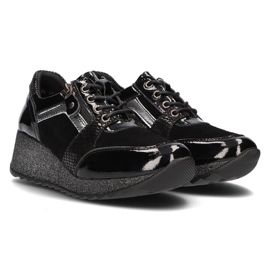 Baskets en cuir Filippo DP3189/21 Bk noir le noir 4