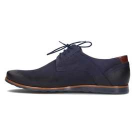 Chaussures en cuir Filippo 1757 bleu marine 2 Chaussures en cuir Filippo 1757 bleu marine 2