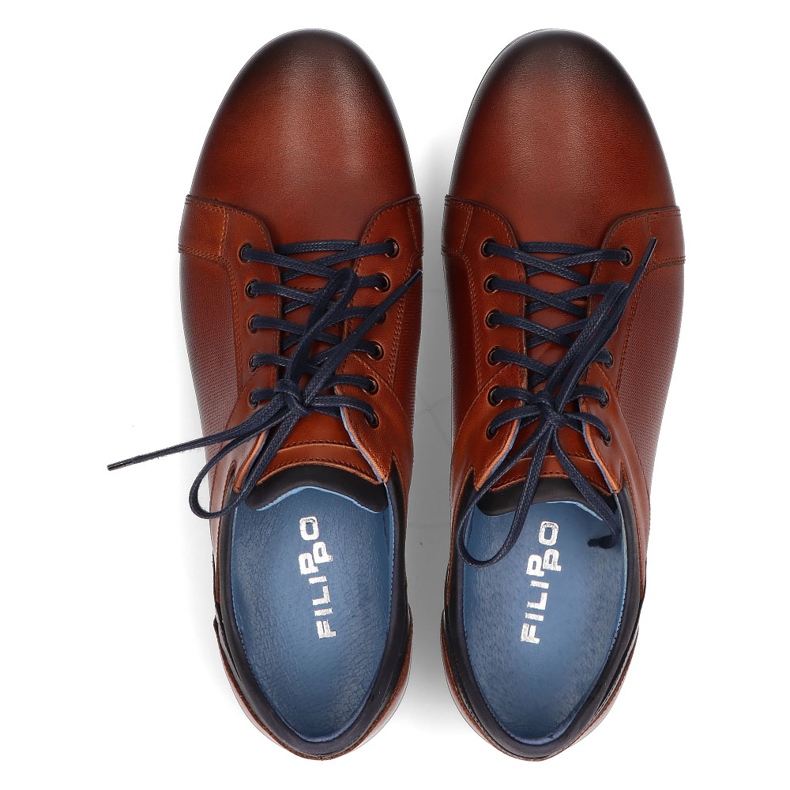 Chaussures en cuir Filippo 1690 marron brun 1