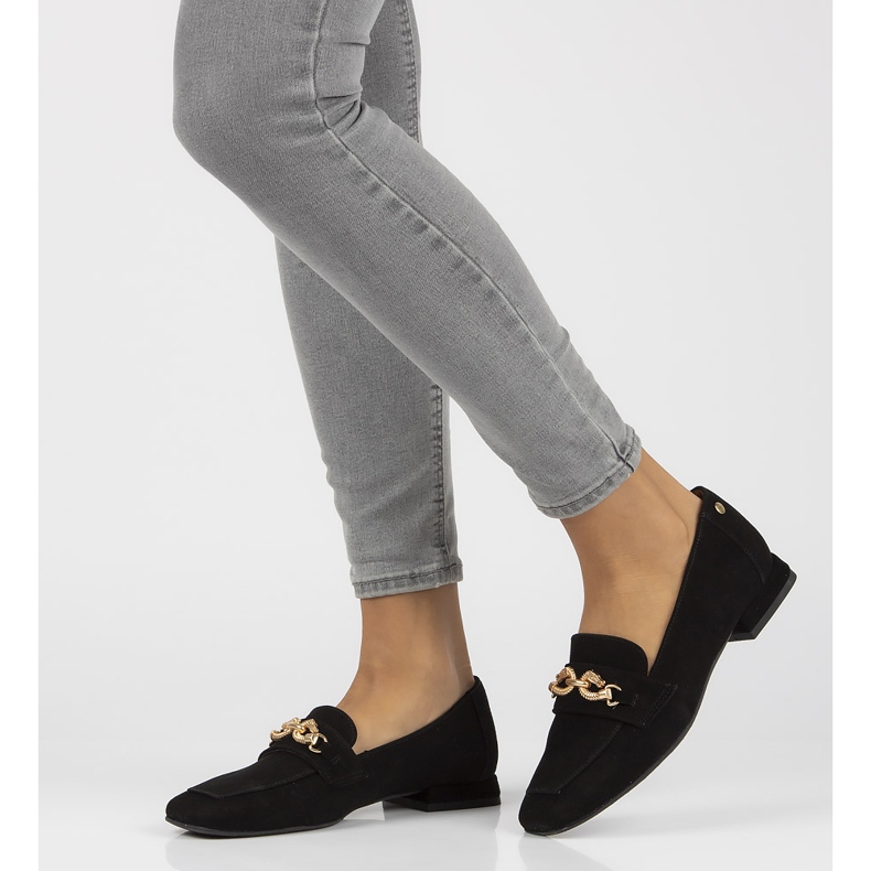 Mocassins en cuir Filippo 05313 noir 1