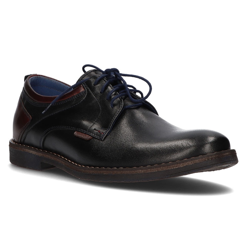Chaussures en cuir Filippo 1630 noir 1