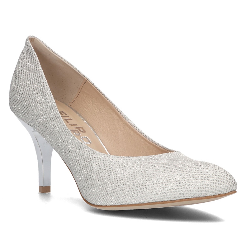 Escarpins en cuir Filippo 2108 argent 1