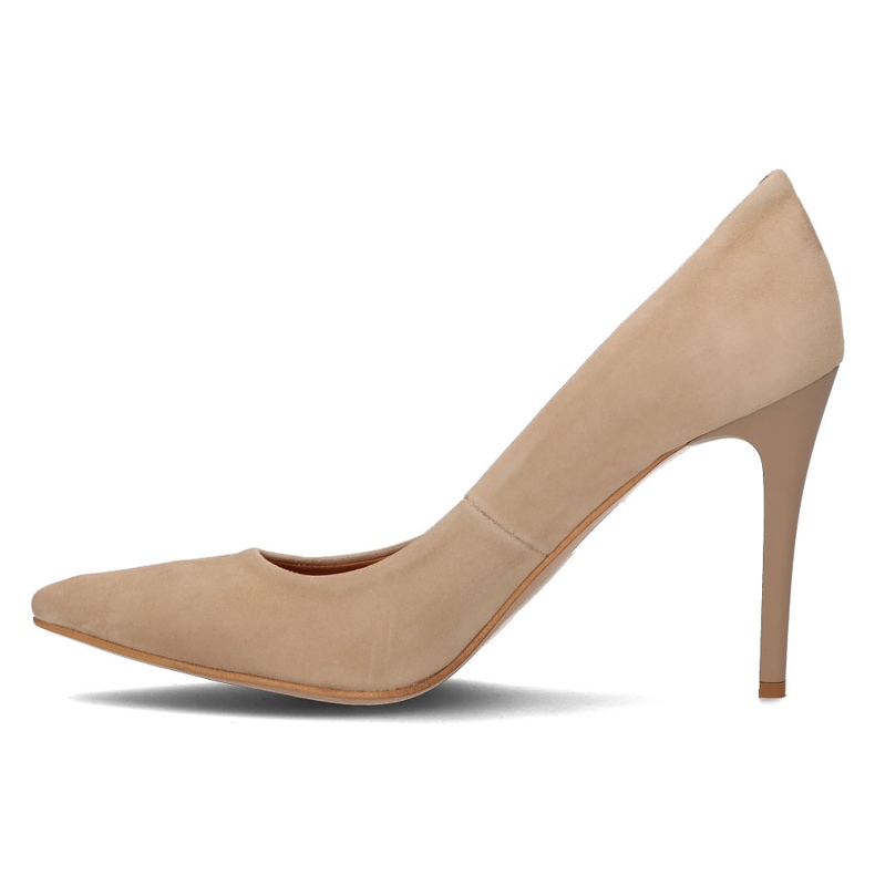 Escarpins en cuir Filippo 956 daim beige 1