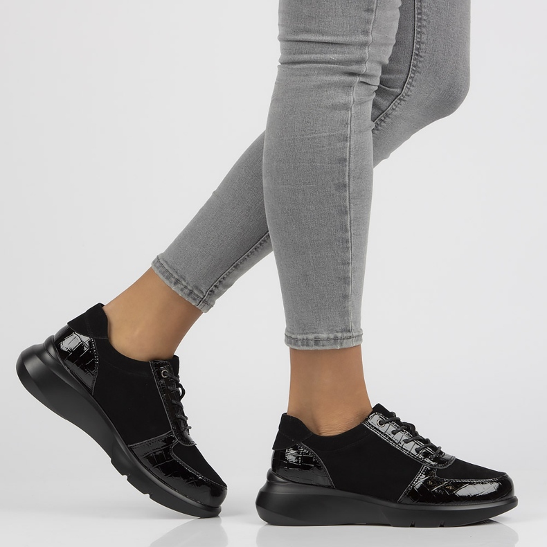 Baskets en cuir Filippo DP3168/21 Bk noir le noir 1