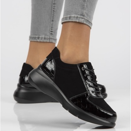 Baskets en cuir Filippo DP3168/21 Bk noir 2