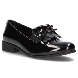Chaussures en cuir Filippo DP3175 / 21 Bk noir 1