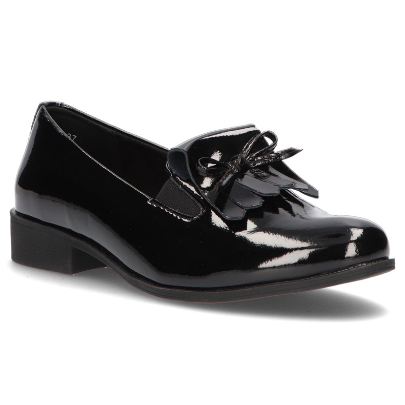 Chaussures en cuir Filippo DP3175 / 21 Bk noir 1