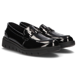 Chaussures en cuir Filippo DP3204 / 21 Bk noir le noir 5