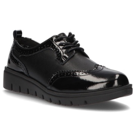 Chaussures en cuir Filippo DP3206 / 21 Bk noir le noir 2