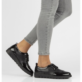 Chaussures en cuir Filippo DP3206 / 21 Bk noir 1