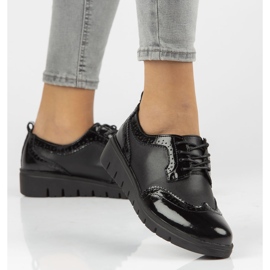 Chaussures en cuir Filippo DP3206 / 21 Bk noir le noir 7
