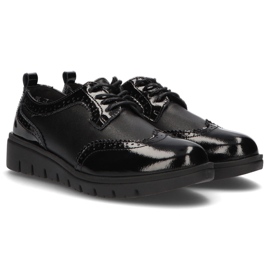 Chaussures en cuir Filippo DP3206 / 21 Bk noir le noir 4