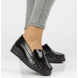 Chaussures en cuir Filippo DP3024/21 Bk Cr noir le noir 7