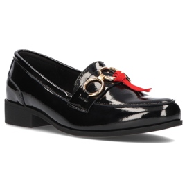 Chaussures en cuir Filippo DP3173 / 21 Bk noir le noir 1