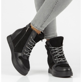 Bottes en cuir Filippo DBT3148 / 21 Bk Noir le noir 7