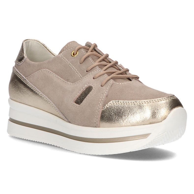 Baskets en cuir Filippo DP3407/21 Beige 1