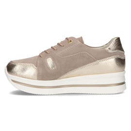 Baskets en cuir Filippo DP3407/21 Beige 2
