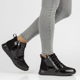 Baskets en cuir Filippo DP3062/21 Bk Noir le noir 8