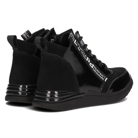 Baskets en cuir Filippo DP3062/21 Bk Noir le noir 5