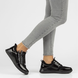 Baskets en cuir Filippo DP3149/21 Bk noir le noir 7