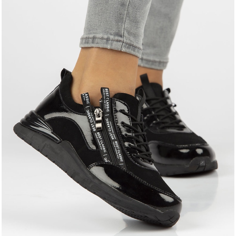 Baskets en cuir Filippo DP3149/21 Bk noir le noir 1