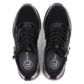 Baskets en cuir Filippo DP3149/21 Bk noir le noir 4