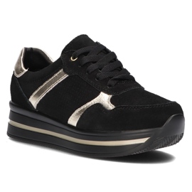 Baskets en cuir Filippo DP2004/21 Bk noir le noir 2