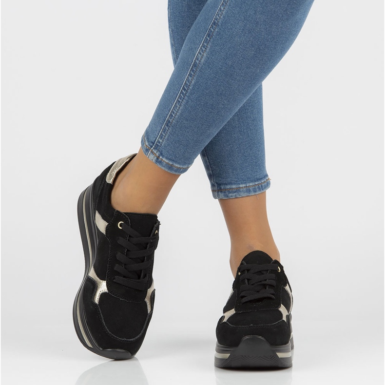 Baskets en cuir Filippo DP2004/21 Bk noir le noir 1