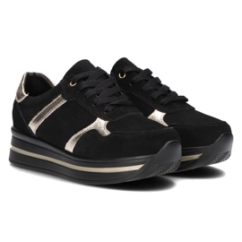 Baskets en cuir Filippo DP2004/21 Bk noir le noir 5