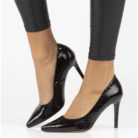 Escarpins en cuir Filippo 1555 Noir le noir 8