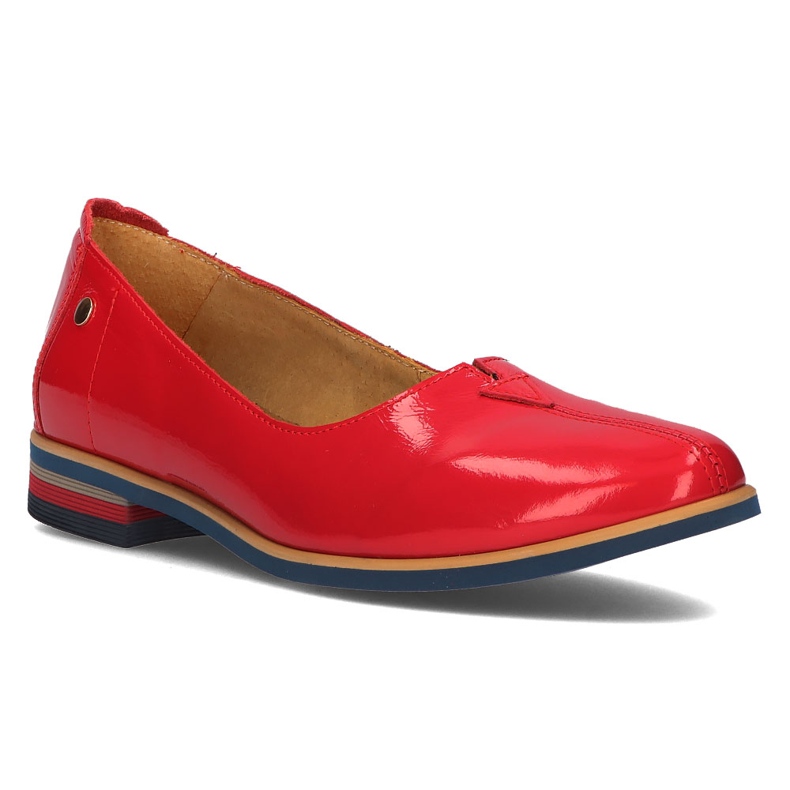 Chaussures en cuir Filippo 05035 Rouge 1