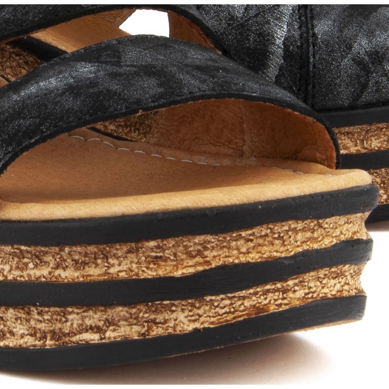 Sandales Filippo 513 Czarny Mazan le noir 2