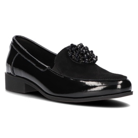 Chaussures en cuir Filippo DP3174 / 21 Bks noir 1