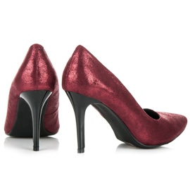 Vinceza Talons bordeaux brillants rouge 1