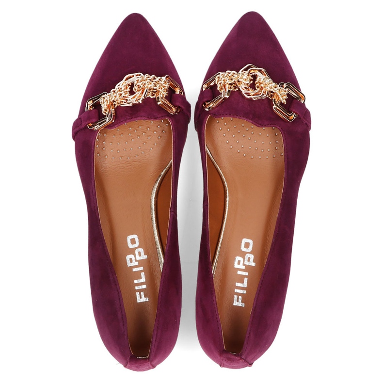 Chaussures en cuir Filippo 2109/2 violet 2