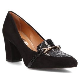 Chaussures en cuir Filippo 2110 noir 1