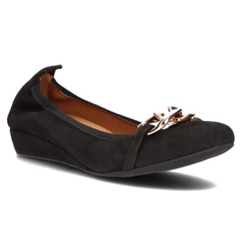 Ballerines Filippo 894 cuir noir le noir 1