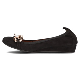 Ballerines Filippo 894 cuir noir le noir 2